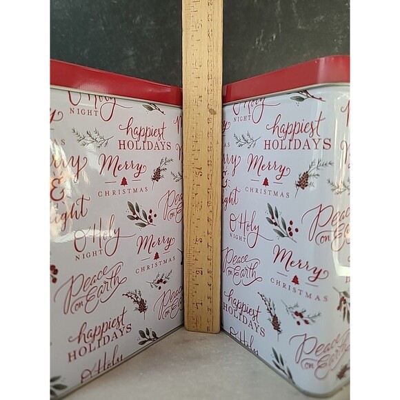 Christmas Party Tin Food Safe Set Of Two - Picture 3 of 10